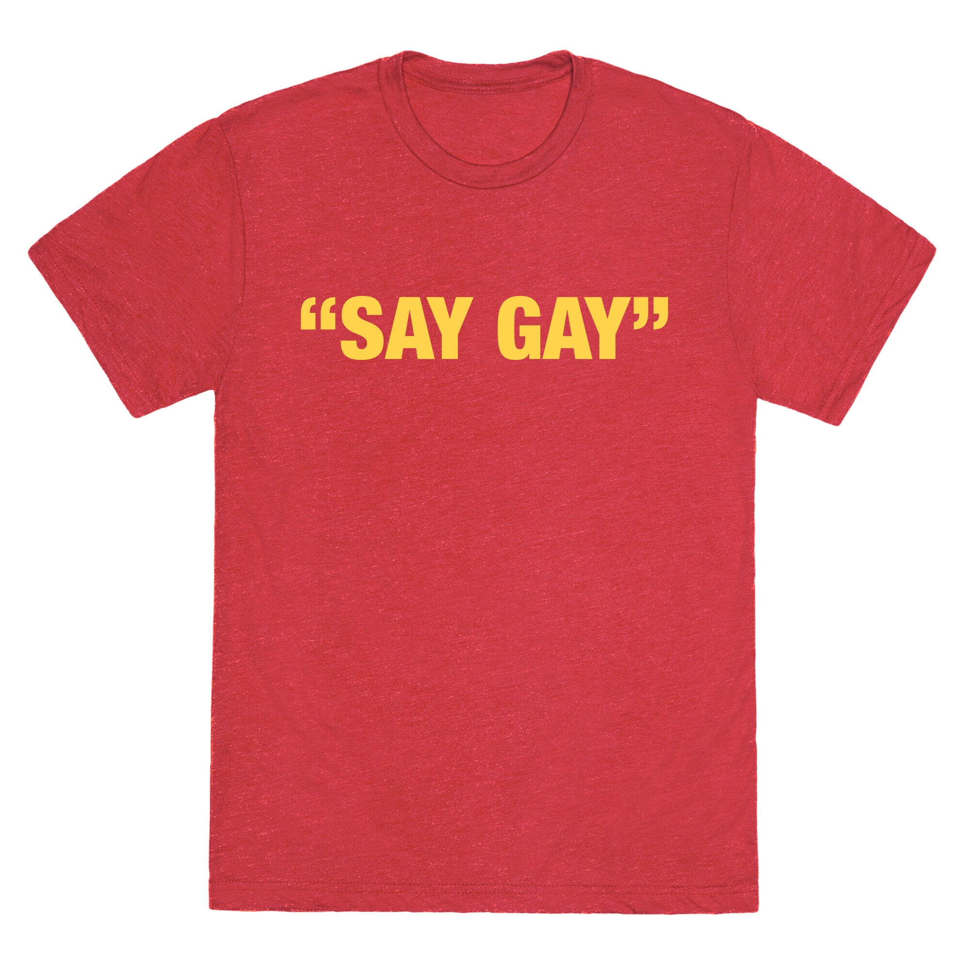 "Say Gay" Unisex Triblend Tee